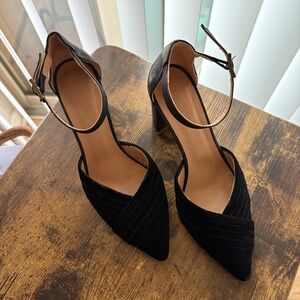 Black Velvet Sundance Heels
